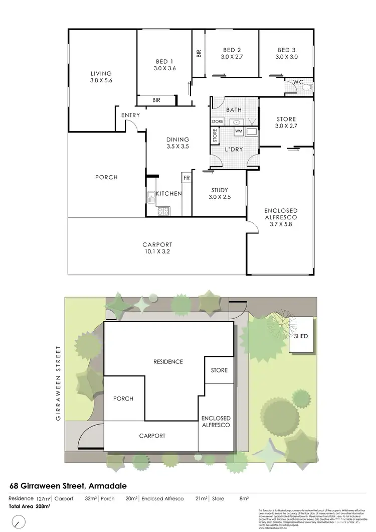 Floorplan of Homely house listing, 68 Girraween Street, Armadale WA 6112