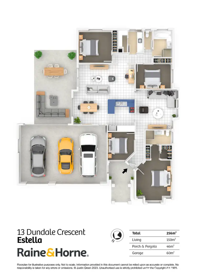 Floorplan of Homely house listing, 13 Dundale Crescent, Estella NSW 2650