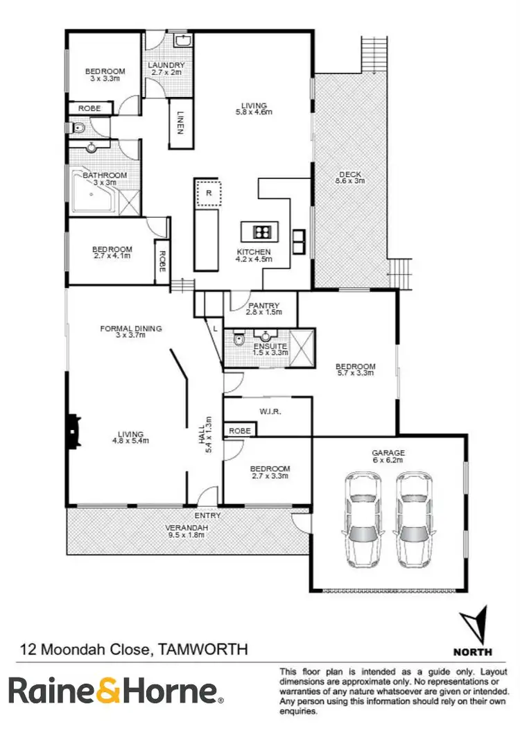 Floorplan of Homely house listing, 12 Moondah Close, Tamworth NSW 2340
