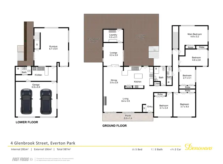 Floorplan of Homely house listing, 4 Glenbrook Street, Everton Park QLD 4053