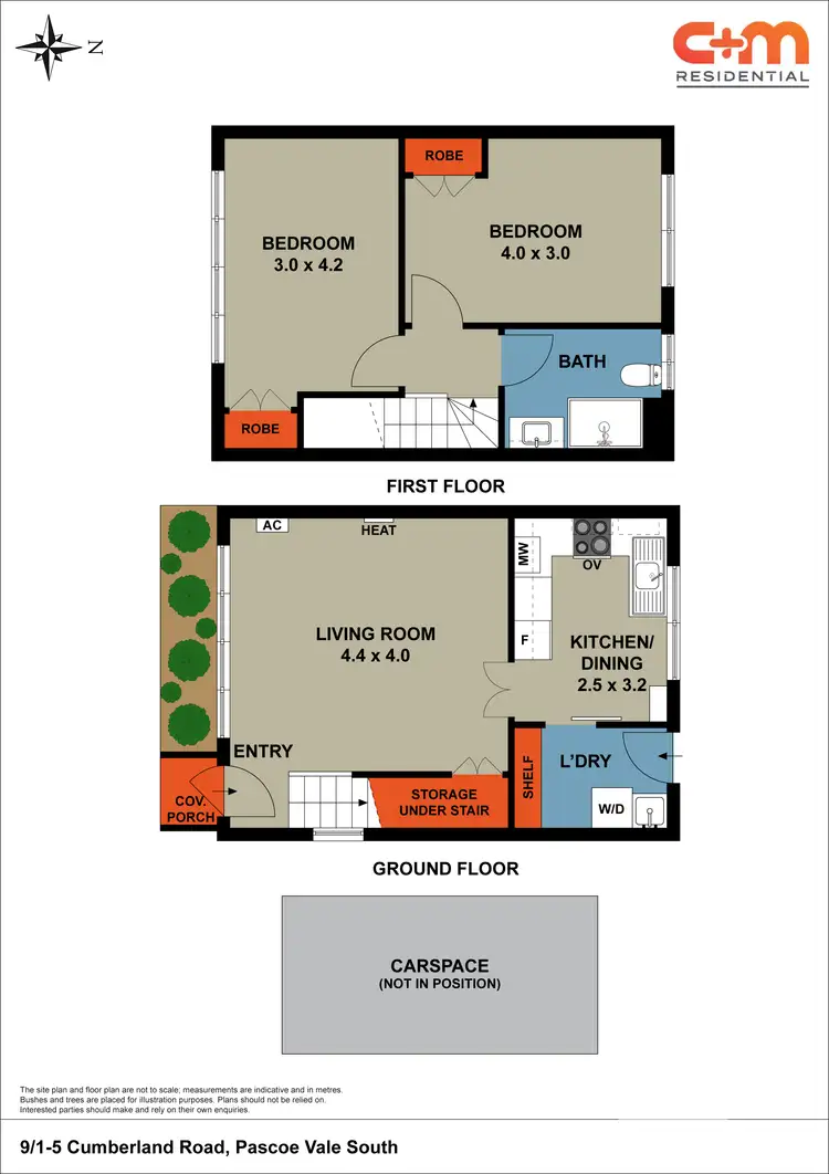 Floorplan of Homely townhouse listing, 9/1-5 Cumberland Road, Pascoe Vale South VIC 3044