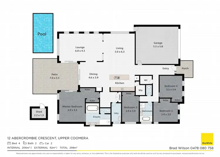 Floorplan of Homely house listing, 12 Abercrombie Crescent, Upper Coomera QLD 4209