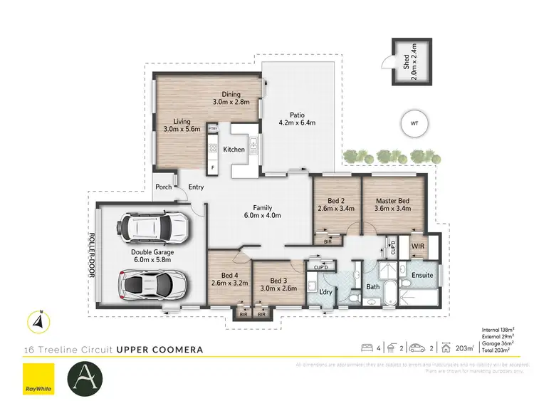 Floorplan of Homely house listing, 16 Treeline Circuit, Upper Coomera QLD 4209
