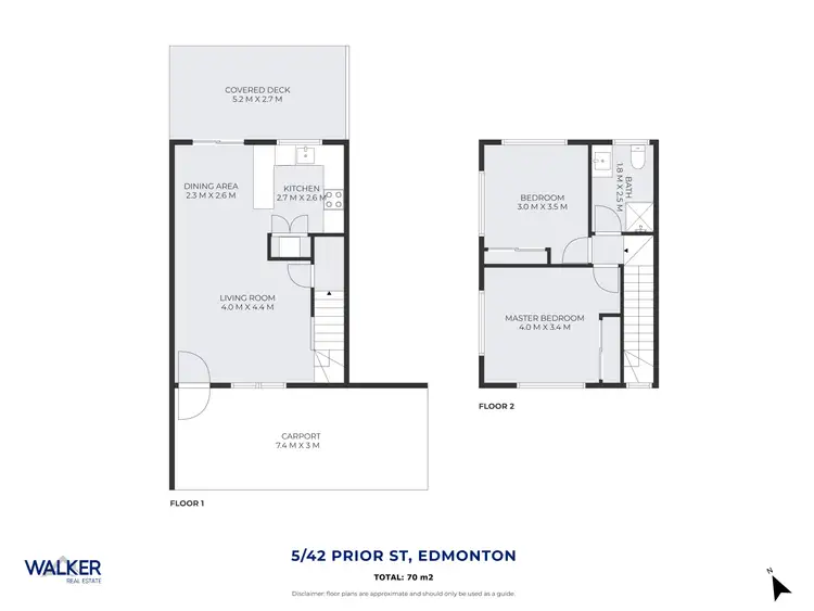 Floorplan of Homely townhouse listing, 5/42 Prior Street, Edmonton QLD 4869