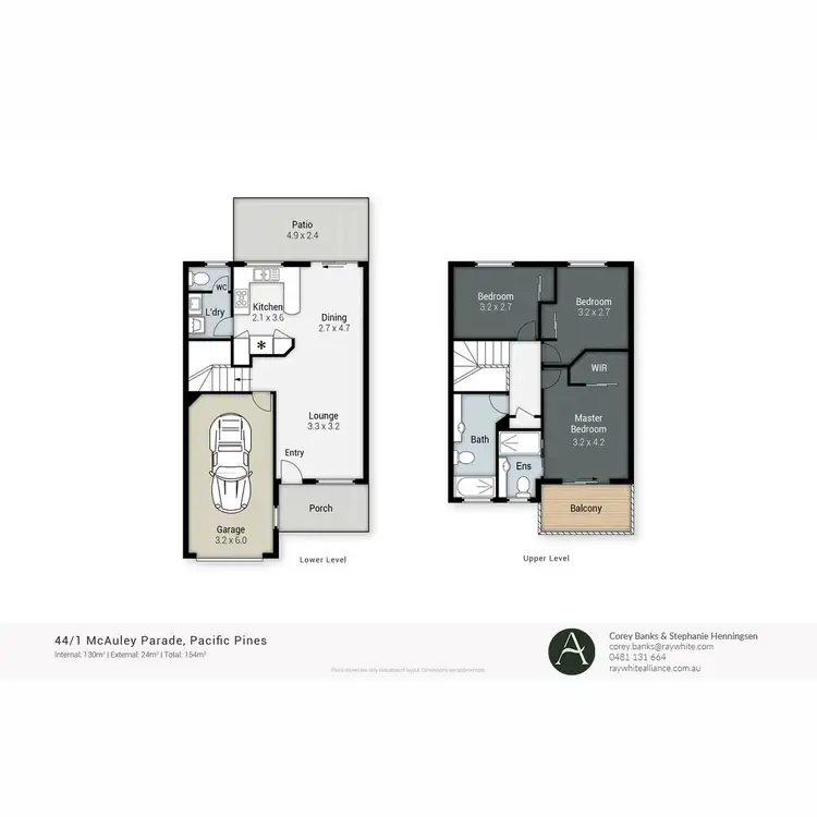 Floorplan of Homely townhouse listing, 44/1 Mcauley Parade, Pacific Pines QLD 4211