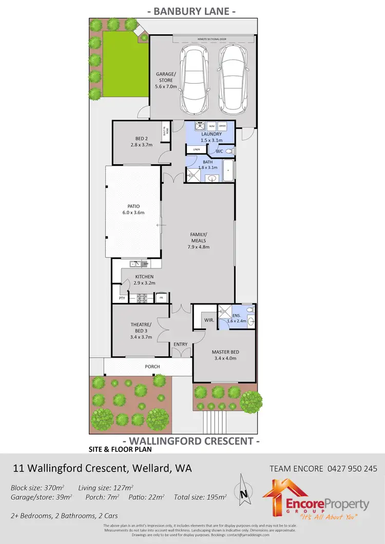 Floorplan of Homely house listing, 11 Wallingford Crescent, Wellard WA 6170