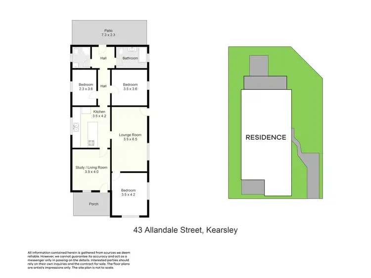 Floorplan of Homely house listing, 43 Allandale Street, Kearsley NSW 2325