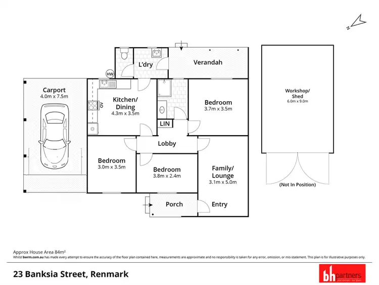 Floorplan of Homely house listing, 23 Banksia Street, Renmark SA 5341