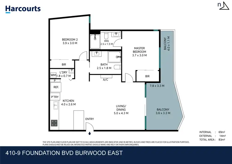 Floorplan of Homely apartment listing, 410/9 Foundation Boulevard, Burwood East VIC 3151