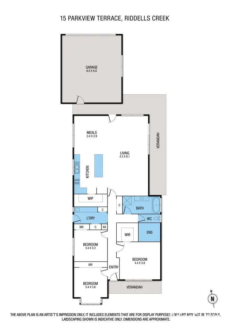 Floorplan of Homely house listing, 15 Parkview Terrace, Riddells Creek VIC 3431