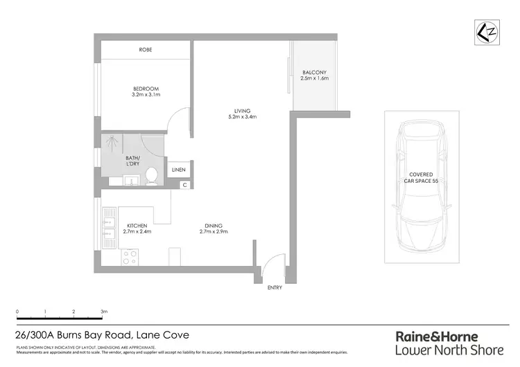 Floorplan of Homely apartment listing, 26/300A Burns Bay Road, Lane Cove NSW 2066