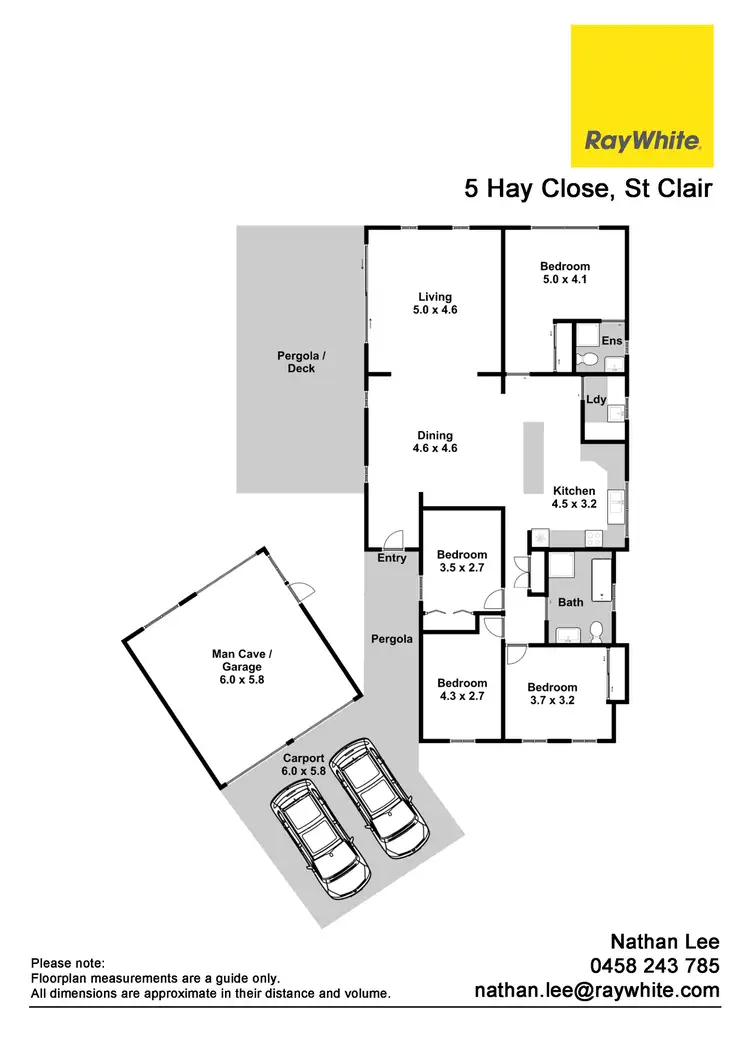 Floorplan of Homely house listing, 5 Hay Close, St Clair NSW 2759