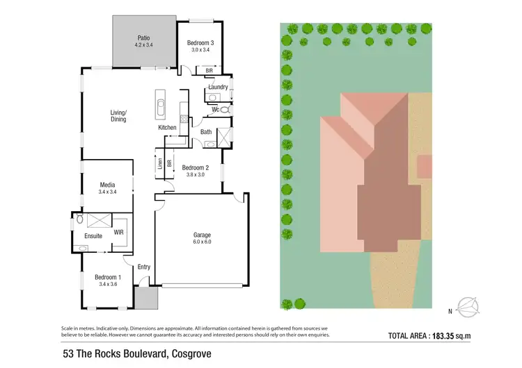 Floorplan of Homely house listing, 53 The Rocks Boulevard, Cosgrove QLD 4818