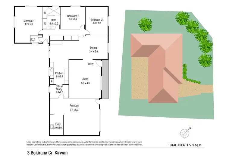 Floorplan of Homely house listing, 3 Bokirana Crescent, Kirwan QLD 4817