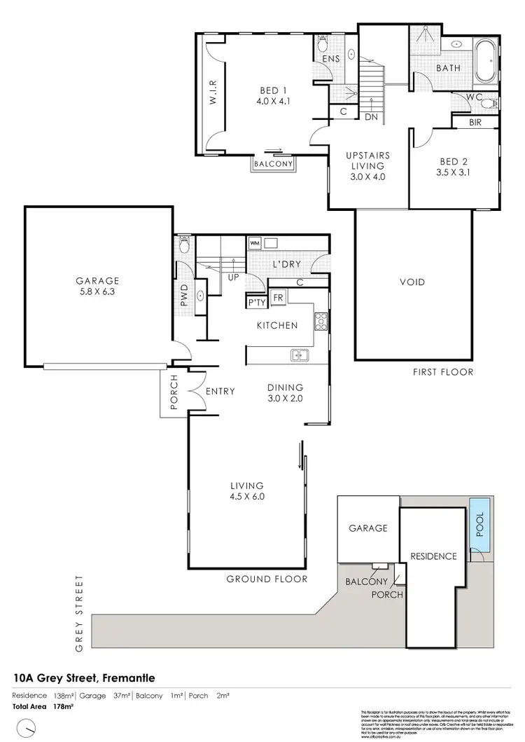 Floorplan of Homely house listing, 10A Grey Street, Fremantle WA 6160