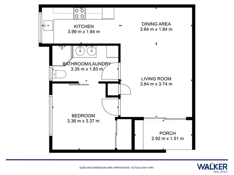 Floorplan of Homely unit listing, 3/4 Casella Street, Earlville QLD 4870
