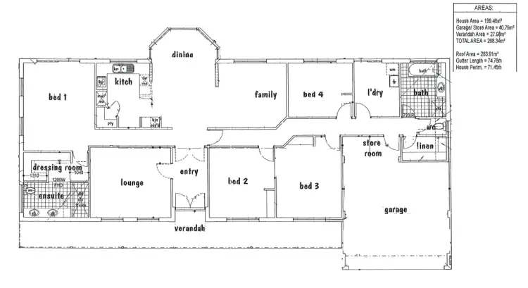 Floorplan of Homely house listing, 16 Pethick Close, Byford WA 6122