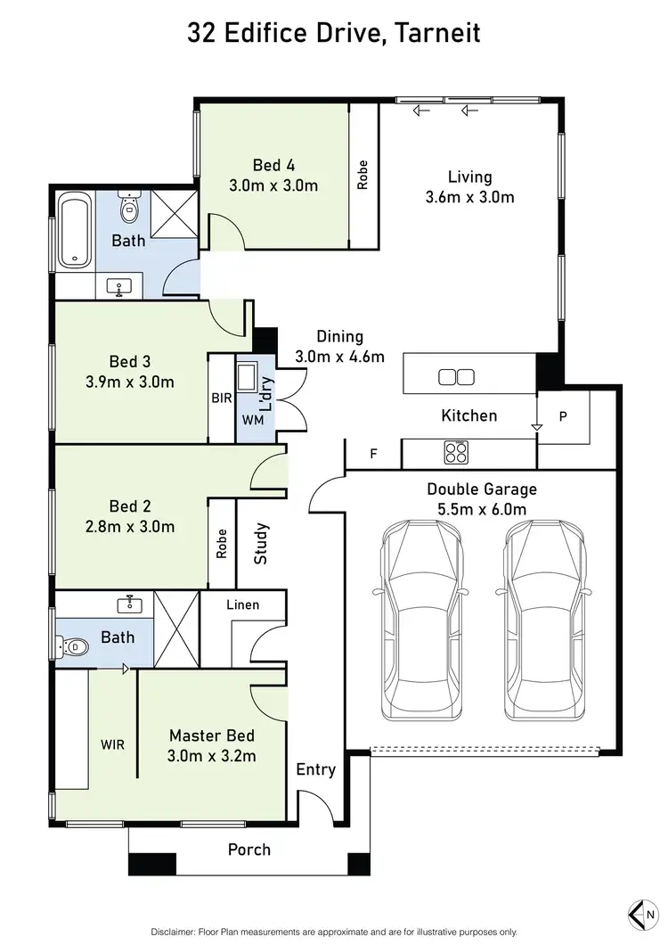 Floorplan of Homely house listing, 32 Edifice Drive, Tarneit VIC 3029