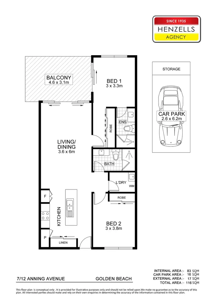 Floorplan of Homely unit listing, 7/12 Anning Avenue, Golden Beach QLD 4551