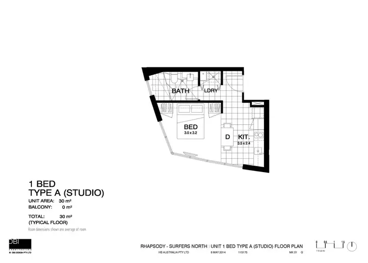 Floorplan of Homely studio listing, 2601/3440 Surfers Paradise Boulevard, Surfers Paradise QLD 4217