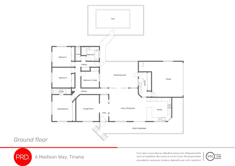 Floorplan of Homely house listing, 6 Madison Way, Tinana QLD 4650