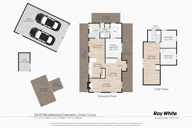 Floorplan of Homely house listing, 53-57 Brushwood Crescent, Cedar Grove QLD 4285