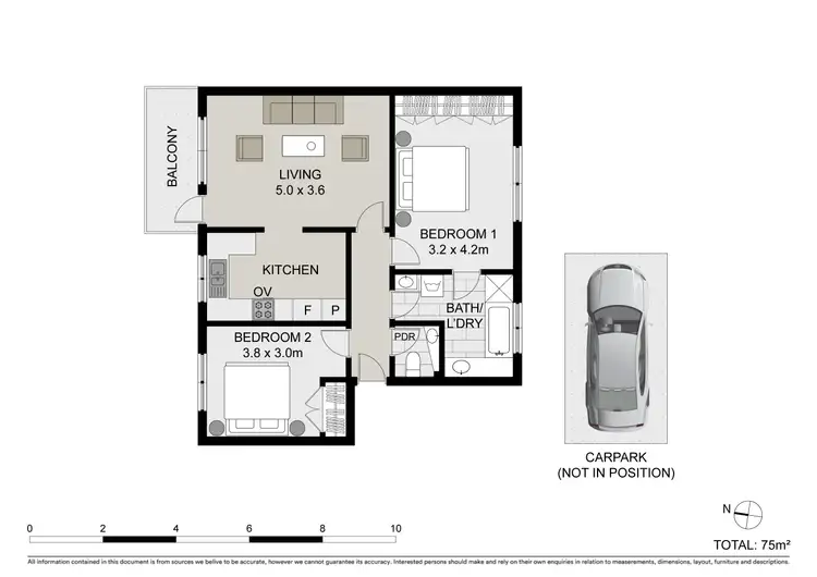 Floorplan of Homely apartment listing, 4/72 Cobden Street, Kew VIC 3101