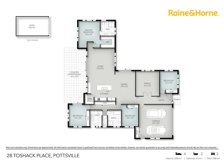 Floorplan of Homely house listing, 28 Toshack Place, Pottsville NSW 2489