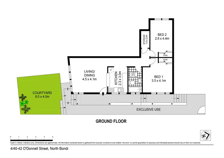 Floorplan of Homely apartment listing, 4/40-42 O'Donnell Street, North Bondi NSW 2026