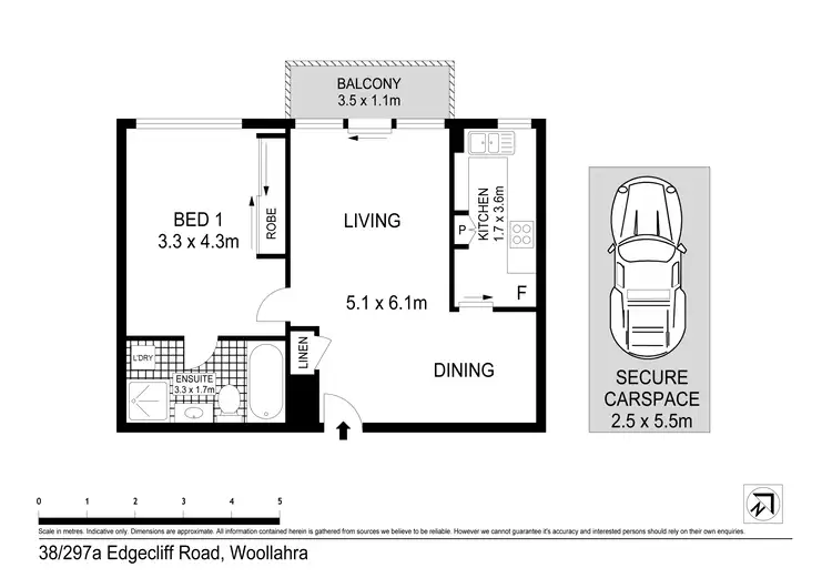 Floorplan of Homely apartment listing, 38/297-297A Edgecliff Road, Woollahra NSW 2025