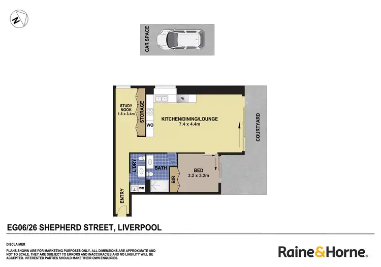 Floorplan of Homely apartment listing, EG06/26 Shepherd Street, Liverpool NSW 2170