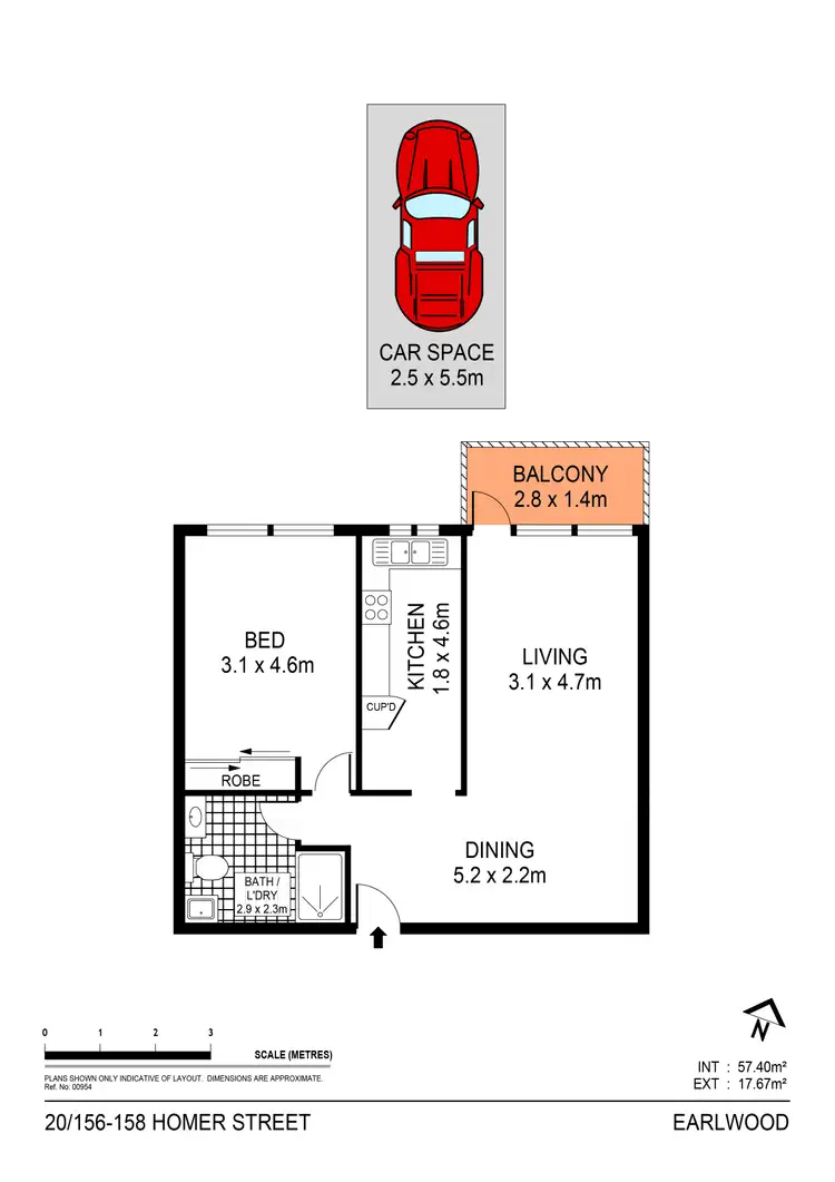Floorplan of Homely unit listing, 20/156-158 Homer Street, Earlwood NSW 2206