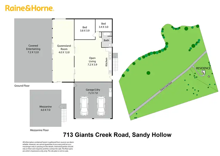 Floorplan of Homely rural property listing, 713 Giants Creek Road, Giants Creek NSW 2328