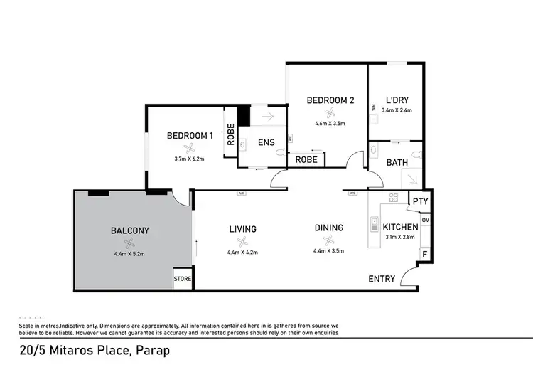 Floorplan of Homely apartment listing, 20/5 Mitaros Place, Parap NT 820