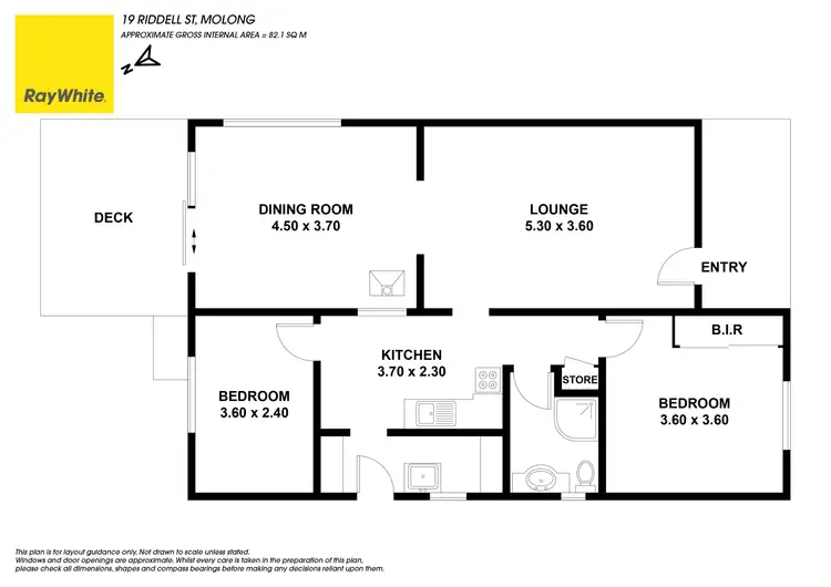 Floorplan of Homely house listing, 19 Riddell Street, Molong NSW 2866