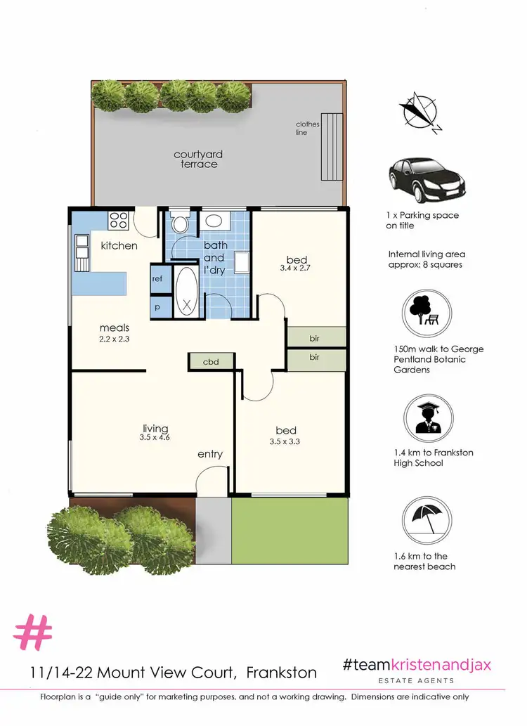 Floorplan of Homely unit listing, 11/14-22 Mount View Court, Frankston VIC 3199