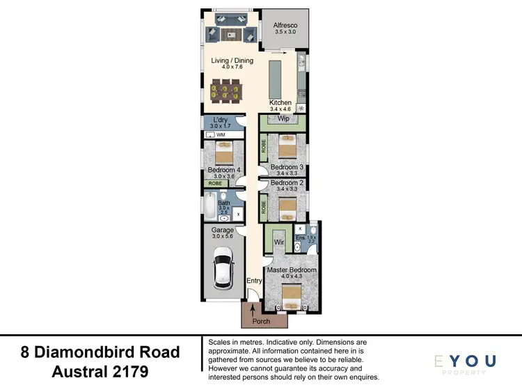 Floorplan of Homely house listing, 8 Diamondbird Road, Austral NSW 2179