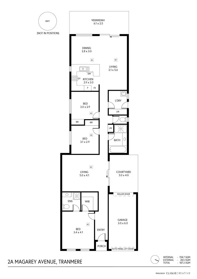 Floorplan of Homely house listing, 2A Magarey Avenue, Tranmere SA 5073