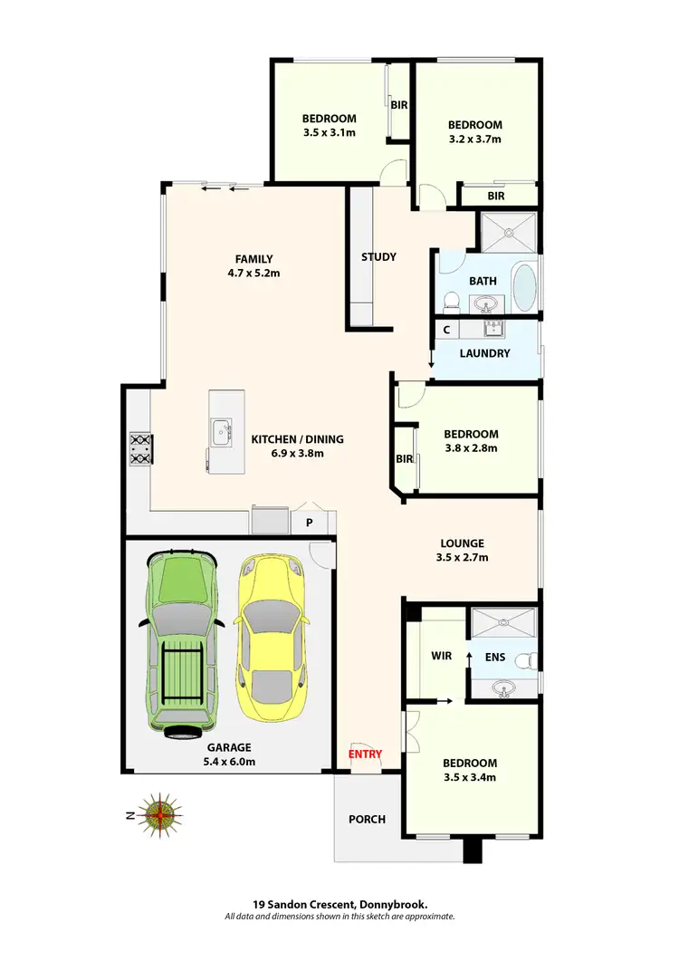 Floorplan of Homely house listing, 19 Sandon Crescent, Donnybrook VIC 3064