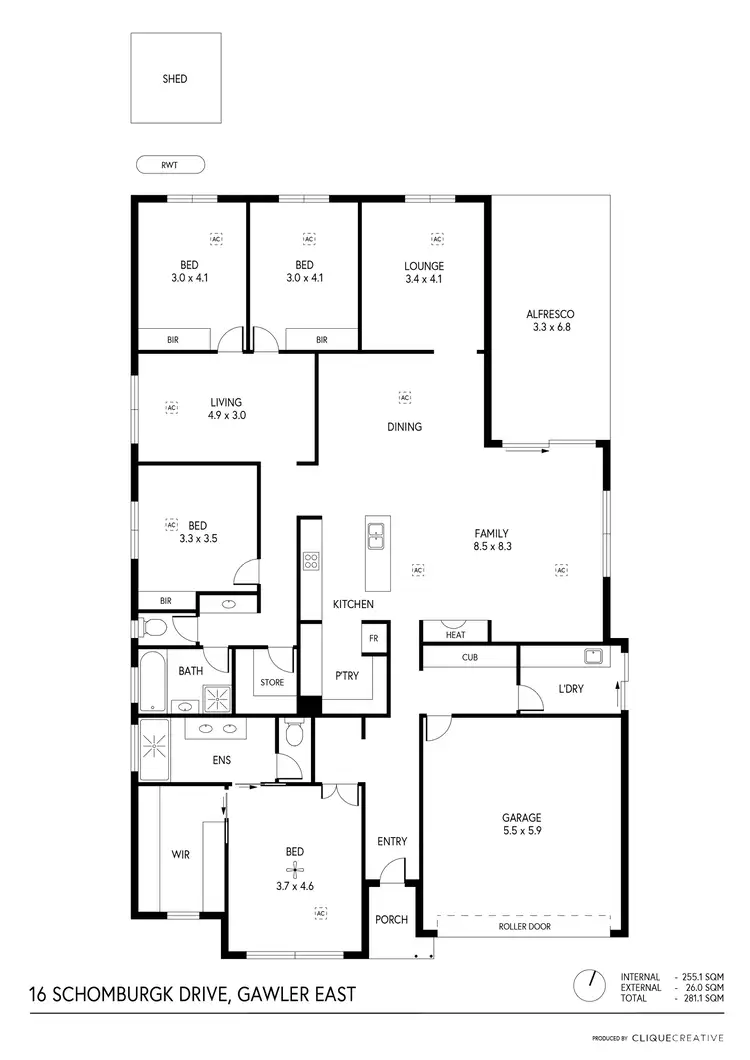 Floorplan of Homely house listing, 16 Schomburgk Drive, Gawler East SA 5118