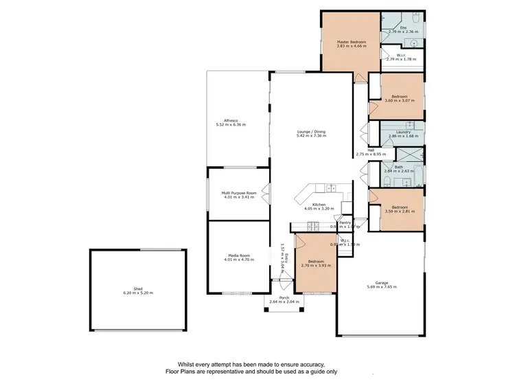 Floorplan of Homely house listing, 6 Melissa Place, Deception Bay QLD 4508