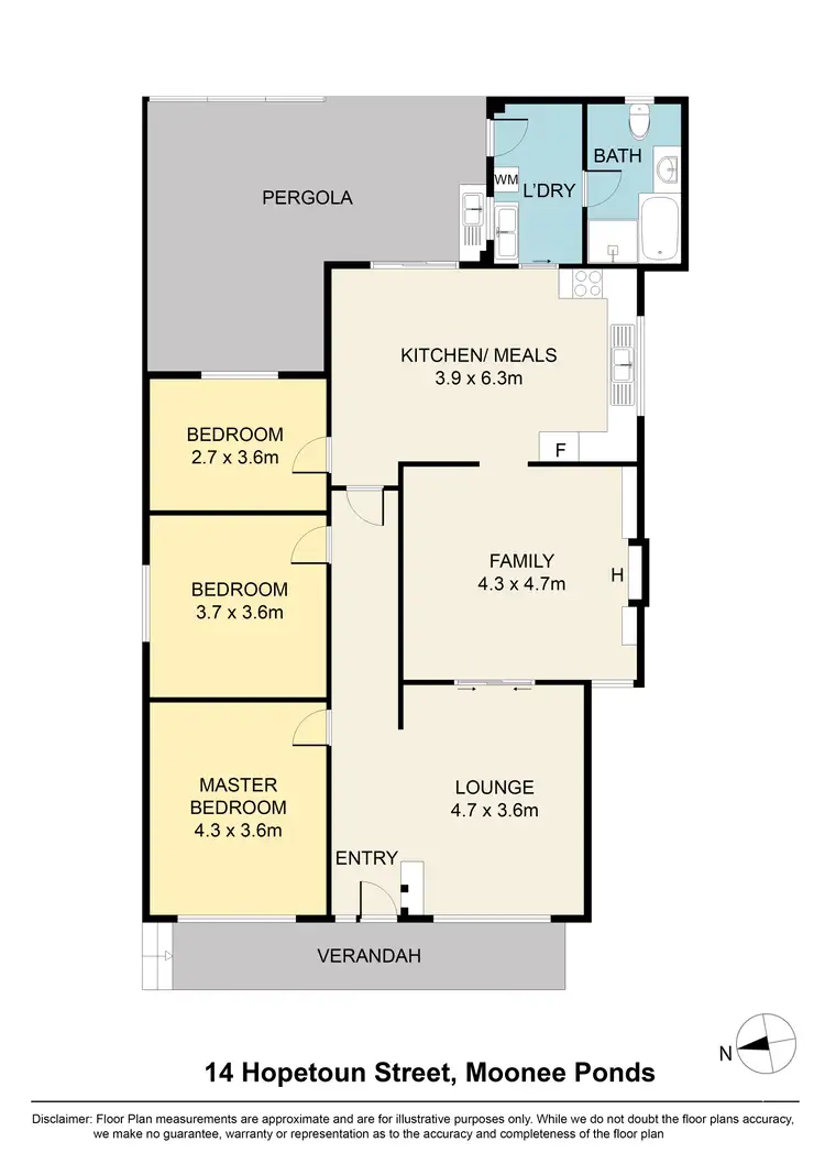Floorplan of Homely house listing, 14 Hopetoun Street, Moonee Ponds VIC 3039