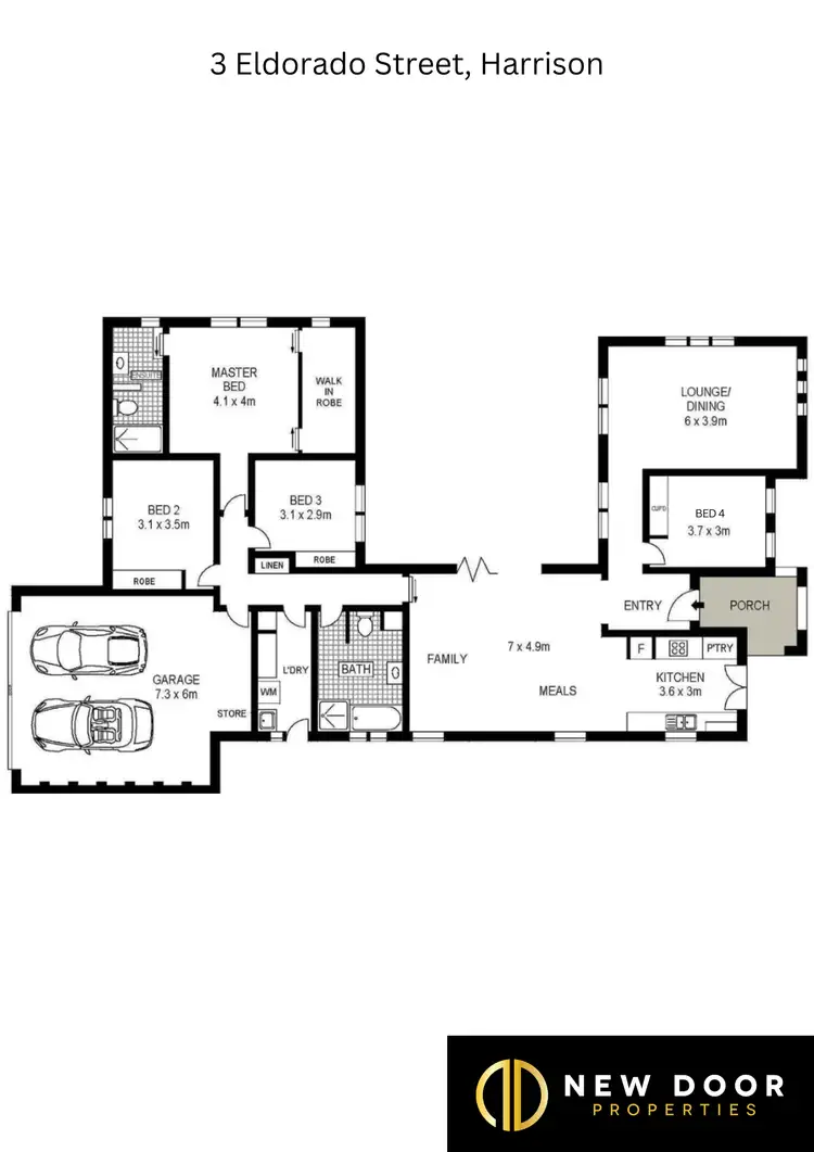 Floorplan of Homely house listing, 3 Eldorado Street, Harrison ACT 2914