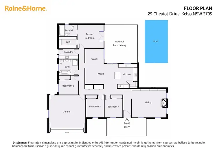 Floorplan of Homely house listing, 29 Cheviot Drive, Kelso NSW 2795