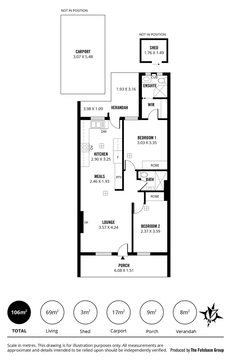 Floorplan of Homely unit listing, 2/37 Aroha Terrace, Black Forest SA 5035