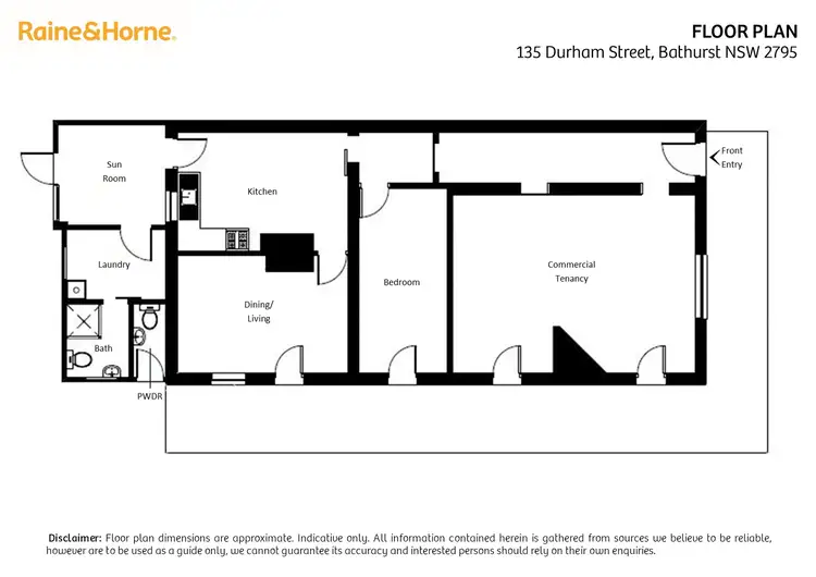 Floorplan of Homely house listing, 135 Durham Street, Bathurst NSW 2795