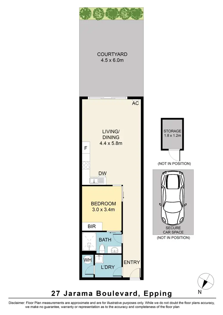 Floorplan of Homely unit listing, 27/1 Jarama Boulevard, Epping VIC 3076