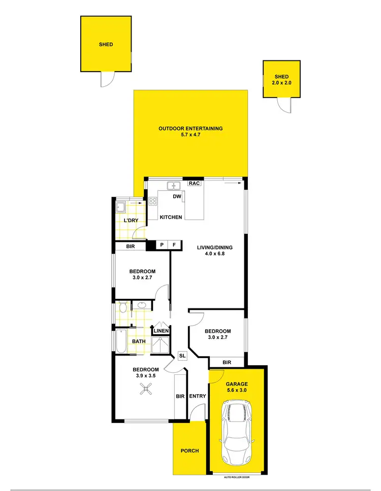 Floorplan of Homely house listing, 5 Poplar Walk, Seaford SA 5169