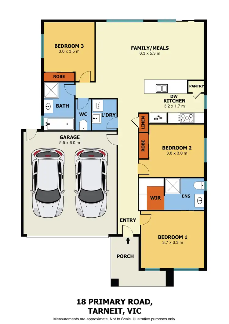 Floorplan of Homely house listing, 18 Primary Road, Tarneit VIC 3029