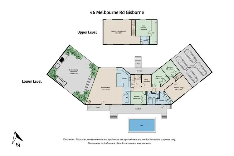 Floorplan of Homely house listing, 46 Melbourne Road, Gisborne VIC 3437